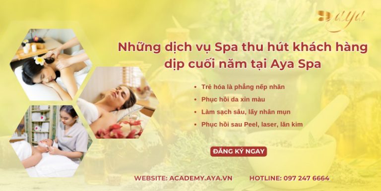 Read more about the article Những dịch vụ spa thu hút khách hàng dịp cuối năm tại AYA Spa
